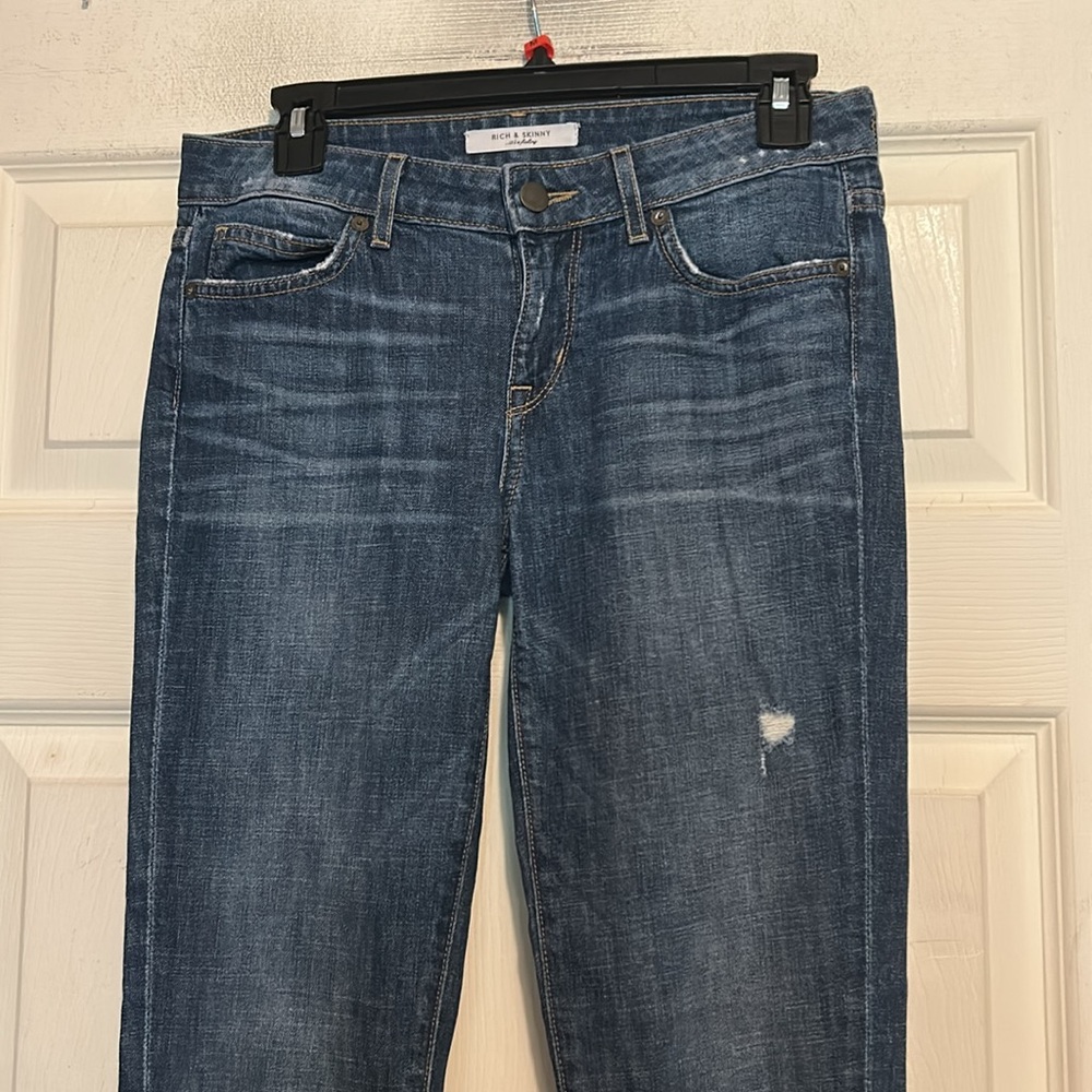 Rich & Skinny Jeans Size 26 Blue Denim - Picture 2 of 7